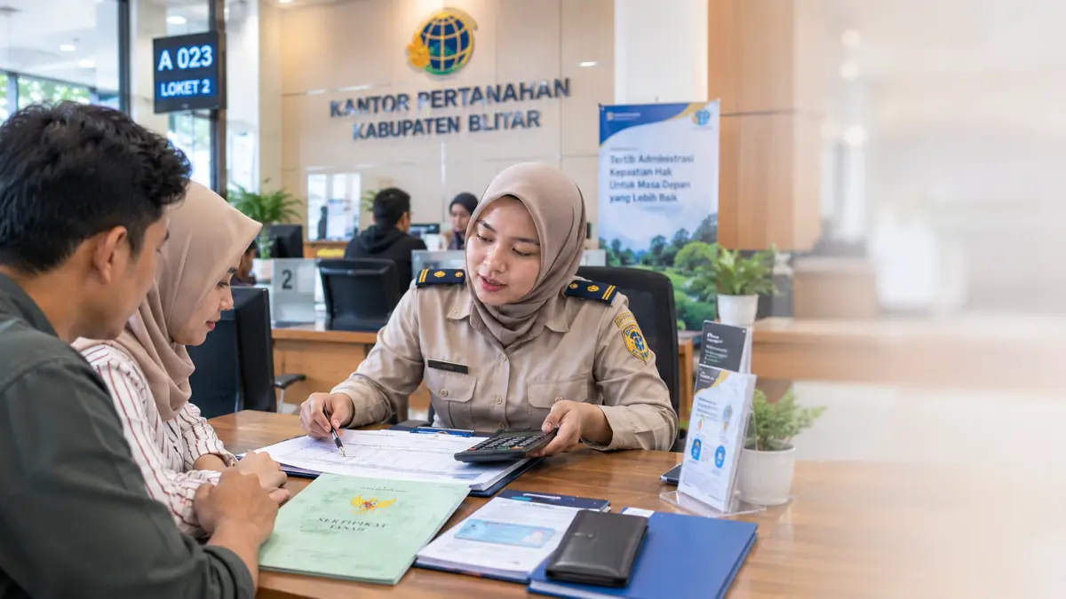 Proses balik nama sertifikat tanah.