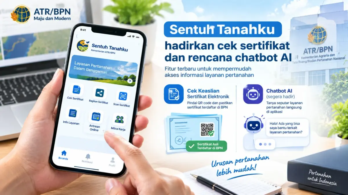Sentuh Tanahku hadirkan cek sertifikat dan rencana chatbot AI