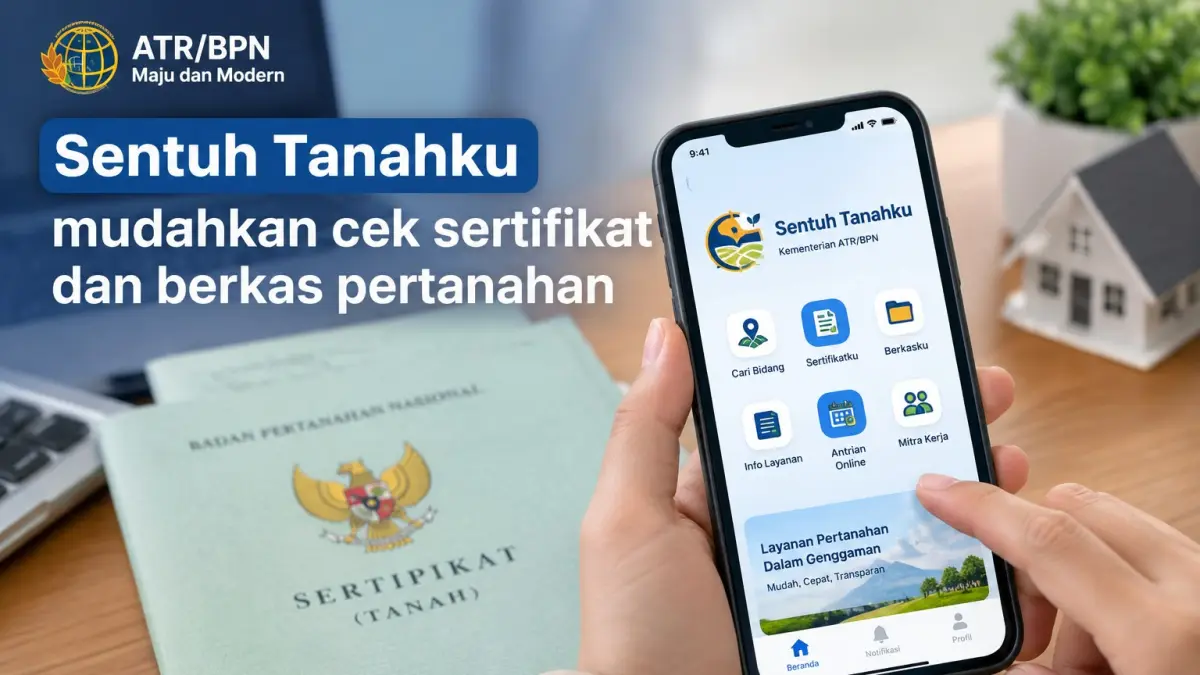 Sentuh Tanahku mudahkan cek sertifikat dan berkas pertanahan