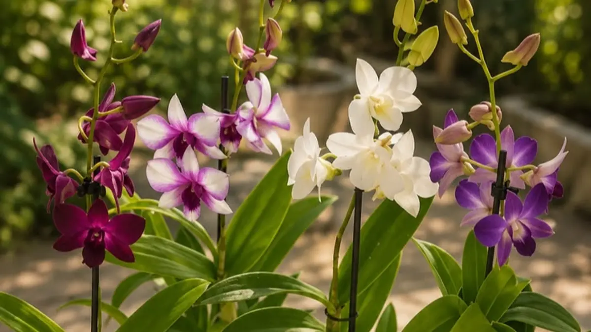 Anggrek dendrobium Albertii disebut langka, harum, dan mampu menghasilkan 6-7 tangkai bunga dalam satu tanaman. (Pinterest)