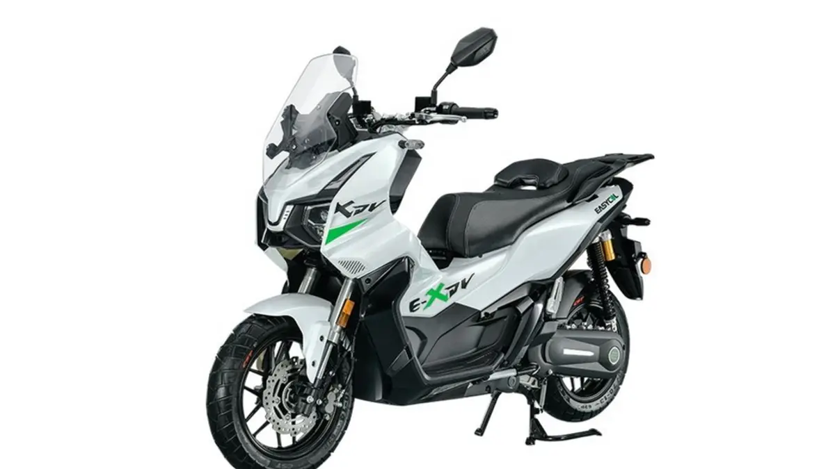 e motor cycles Indomobil Tirano punya desain adventure, torsi spontan, tiga mode berkendara, dan baterai 2,46 kWh (Pinterest)