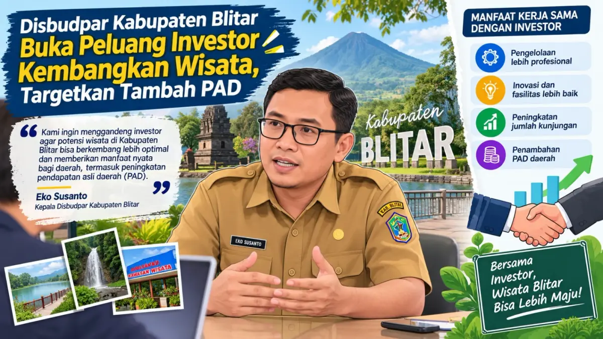 POTENSI WISATA: Blitar gandeng investor kembangkan wisata. (ilustrasi AI)