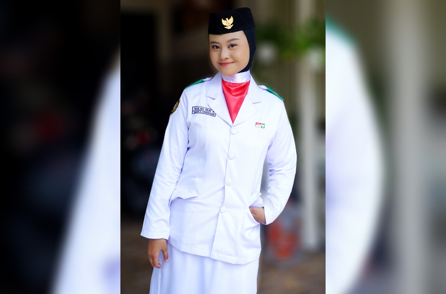 SEJAK kecil Nailah Nur Rosyidah sering melihat ayahnya memotret. Hal itu memunculkan ketertarikannya pada dunia fotografi. (Ist. / rdrlmg)