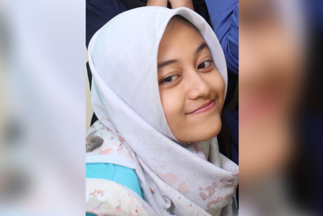 Nabillah mengaku sudah tertarik dunia kepenulisan sejak masih duduk di bangku SD (ist. / radar Lamongan)