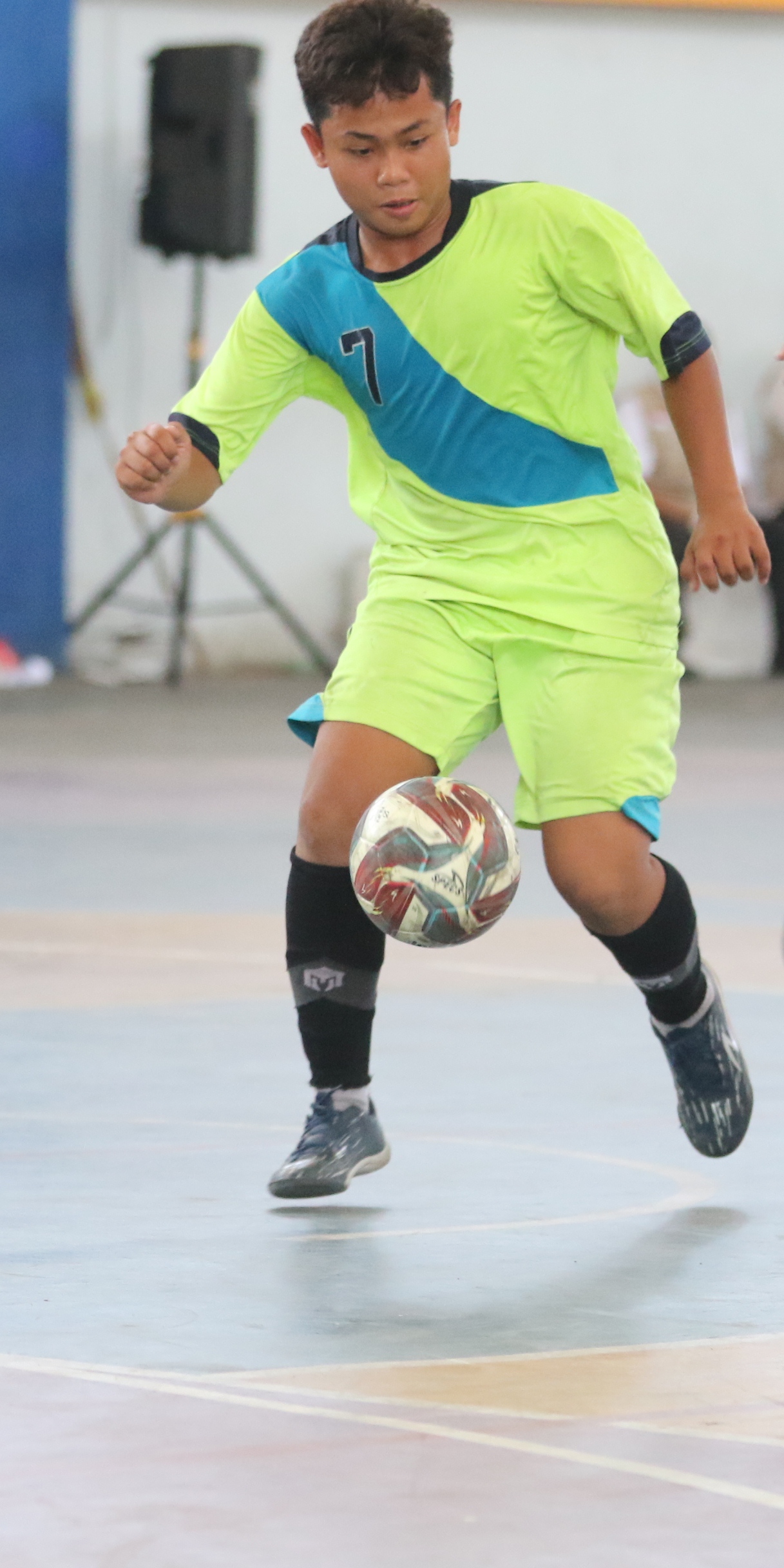 SUBUR : M Aldi Putra pemain dari SMPN 1 Babat. (Anjar/Radar Lamongan)