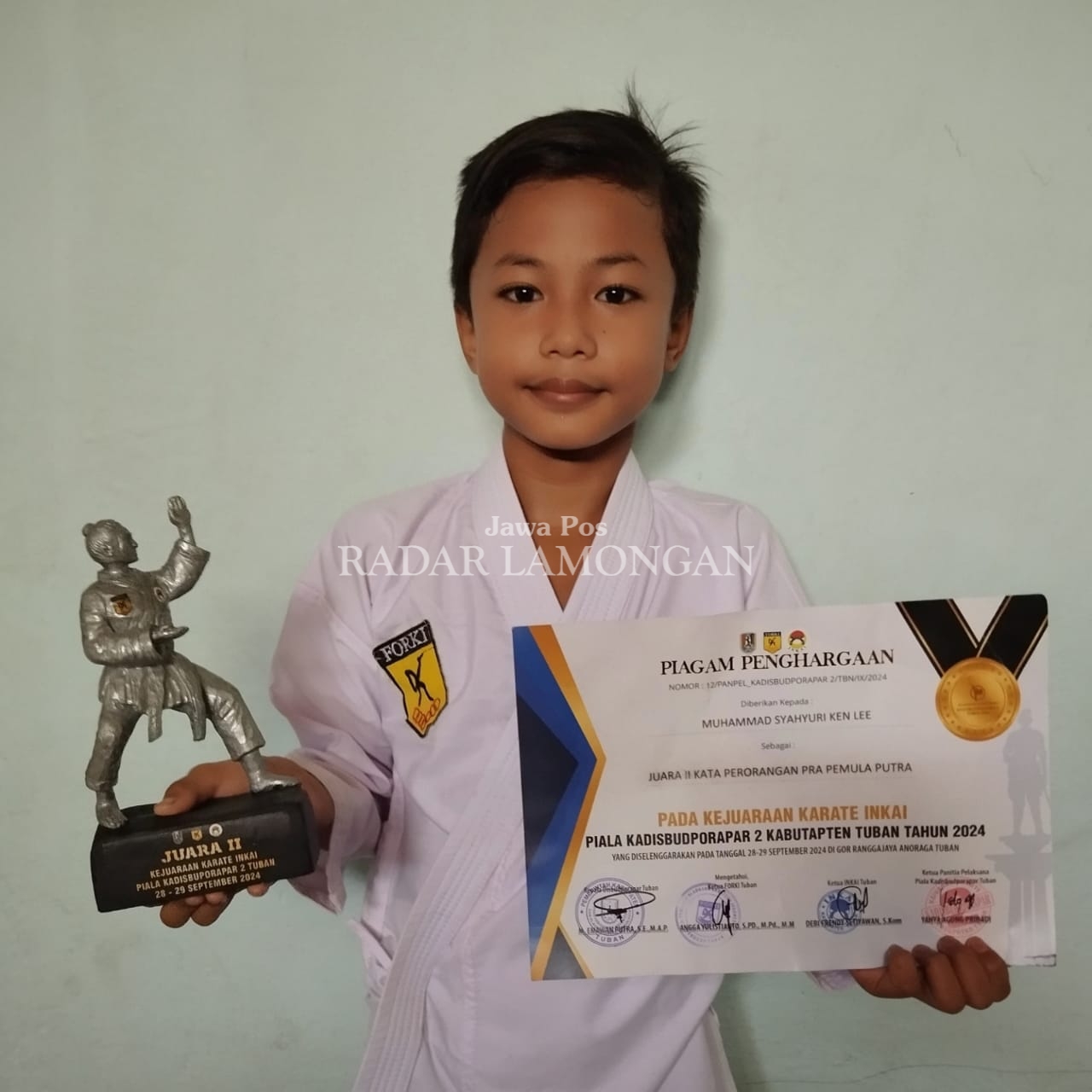 M. Syahyuri Ken Lee. (IST/RADAR LAMONGAN)