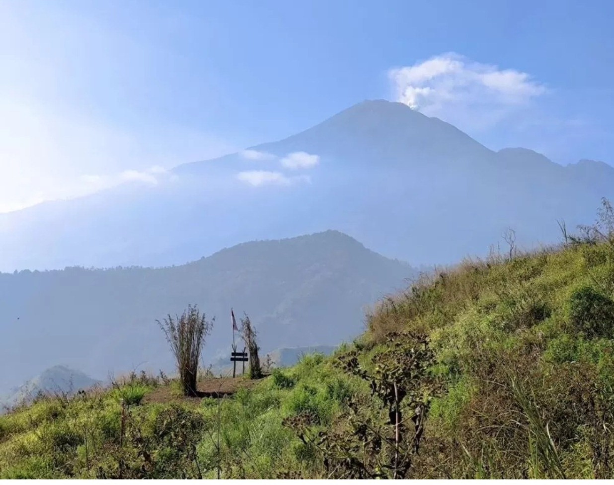 DITUTUP SEMENTARA: Pendakian Bukit Cendono di kawasan Gunung Arjuno-Welirang, wilayah Kecamatan Pacet, Kabupaten Mojokerto, ditutup sementara akibat cuaca ekstrem. (Tahura R Soerjo)
