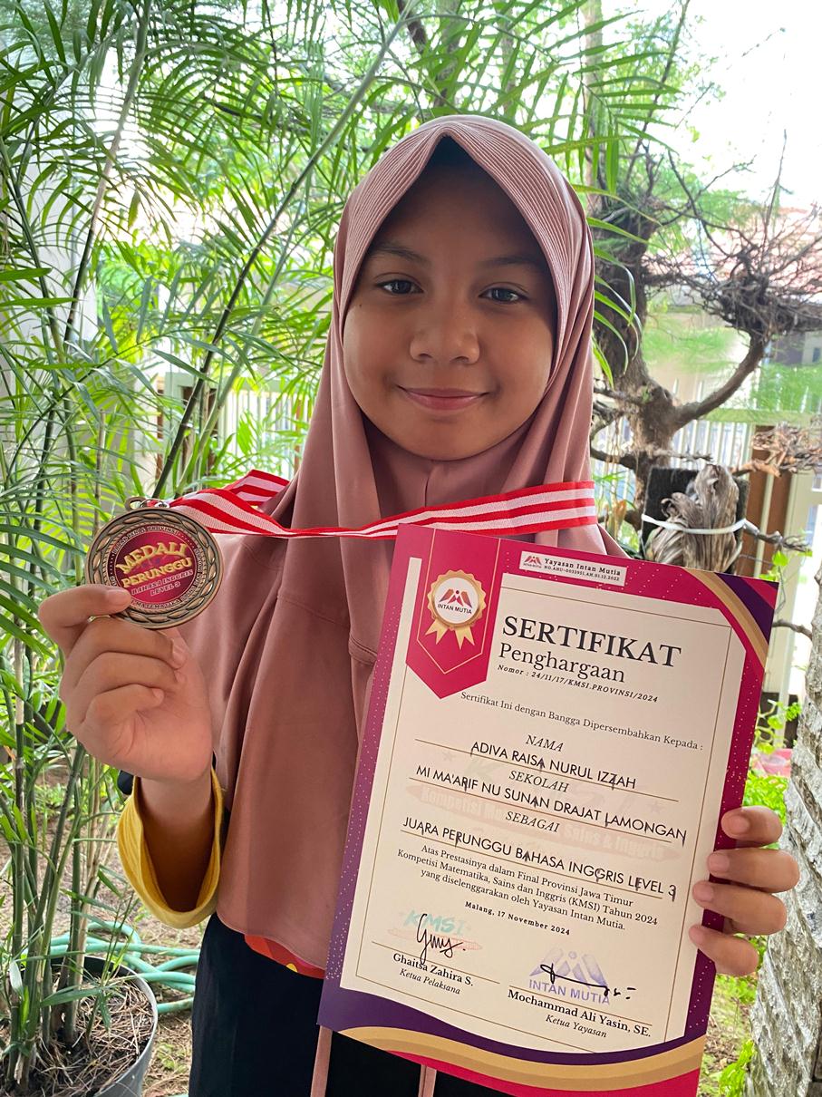 SUKA MENGGAMBAR: Adiva Raisa Nurul Izzah. (IST/RDR.LMG)