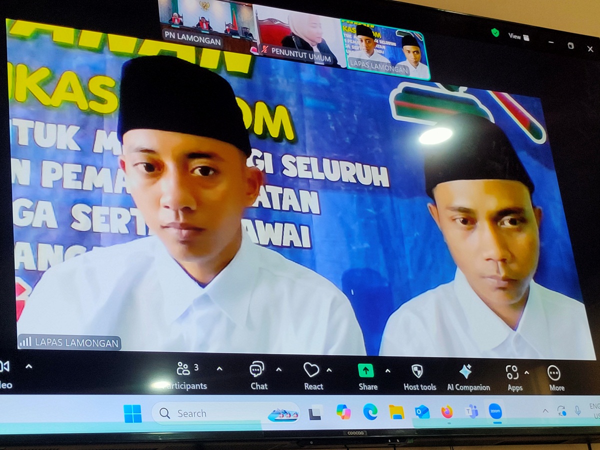 DIVONIS SETAHUN DAN EMPAT BULAN: Priyo Wahono dan Ahmad Faisal dinyatakan terbukti melakukan kekerasan. (IST/RDR.LMG)