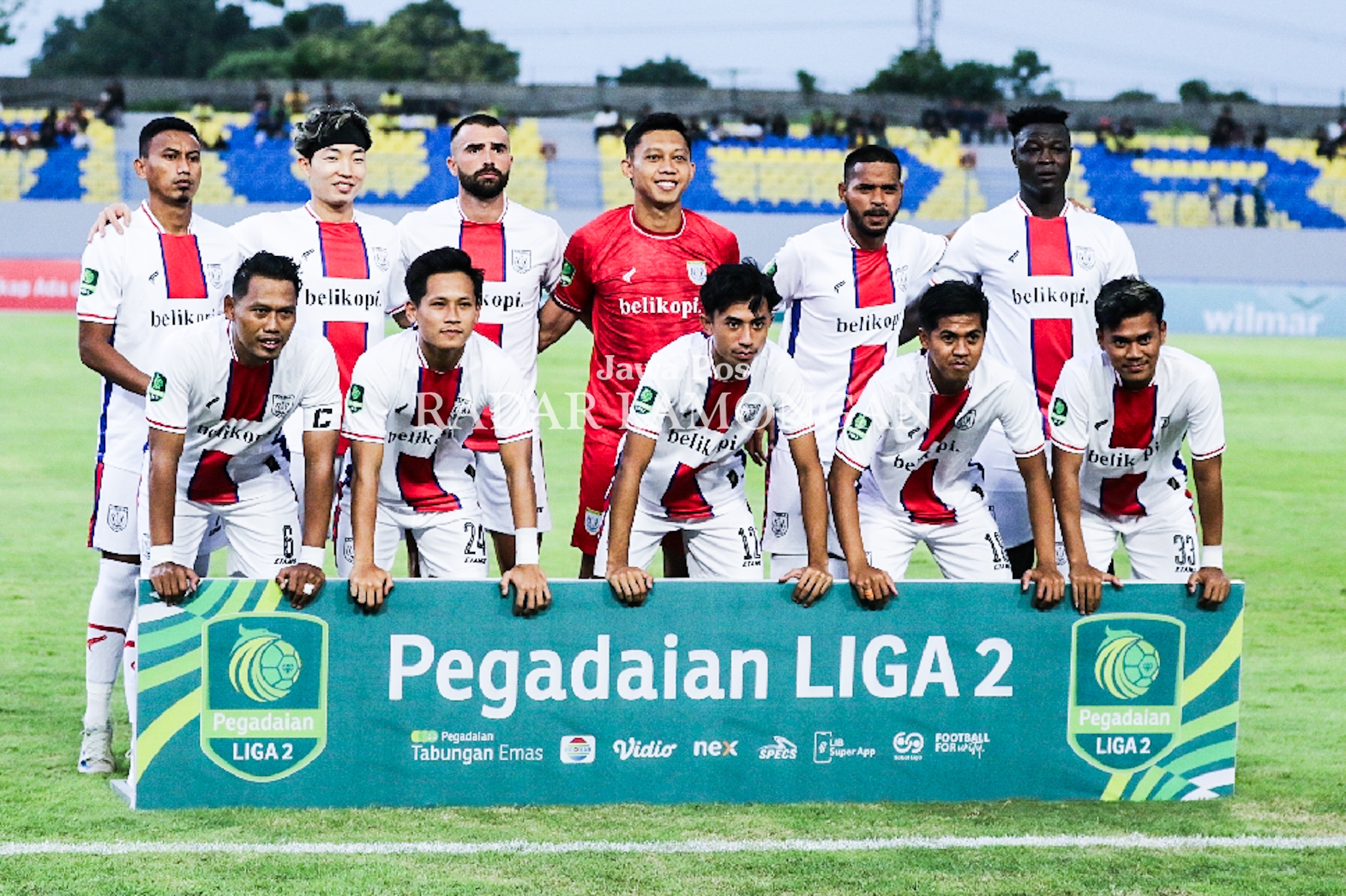 Persela Lamongan menjadi juara grup 3 Liga 2, meskipun dipertandingan terakhir kalah dari tim Gresik United (Anjar / Radar Lamongan)