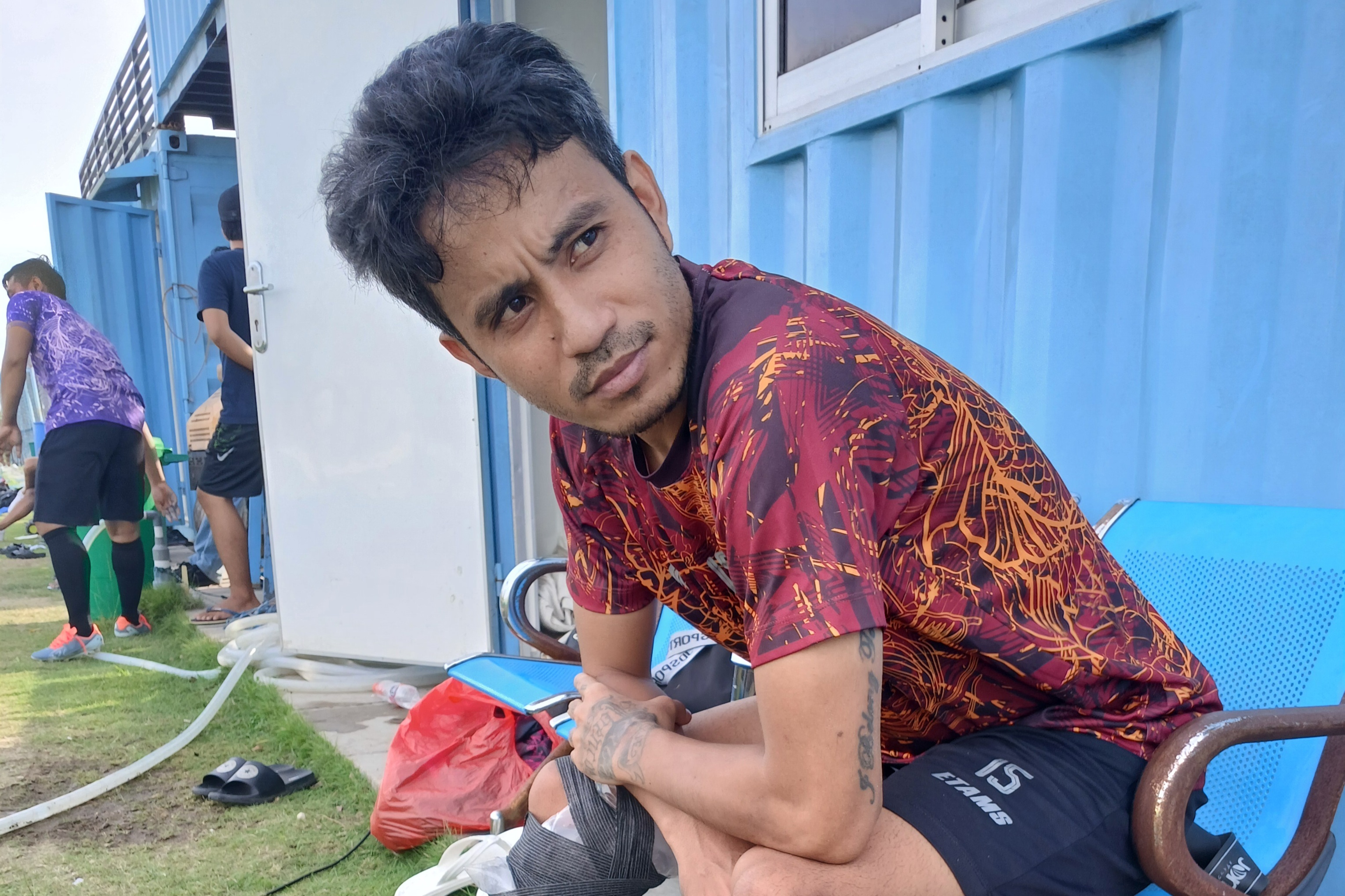 PEMULIHAN CEDERA: Fingky Pasamba sudah absen pada sejumlah laga sebelumnya. ANJAR / RADAR LAMONGAN