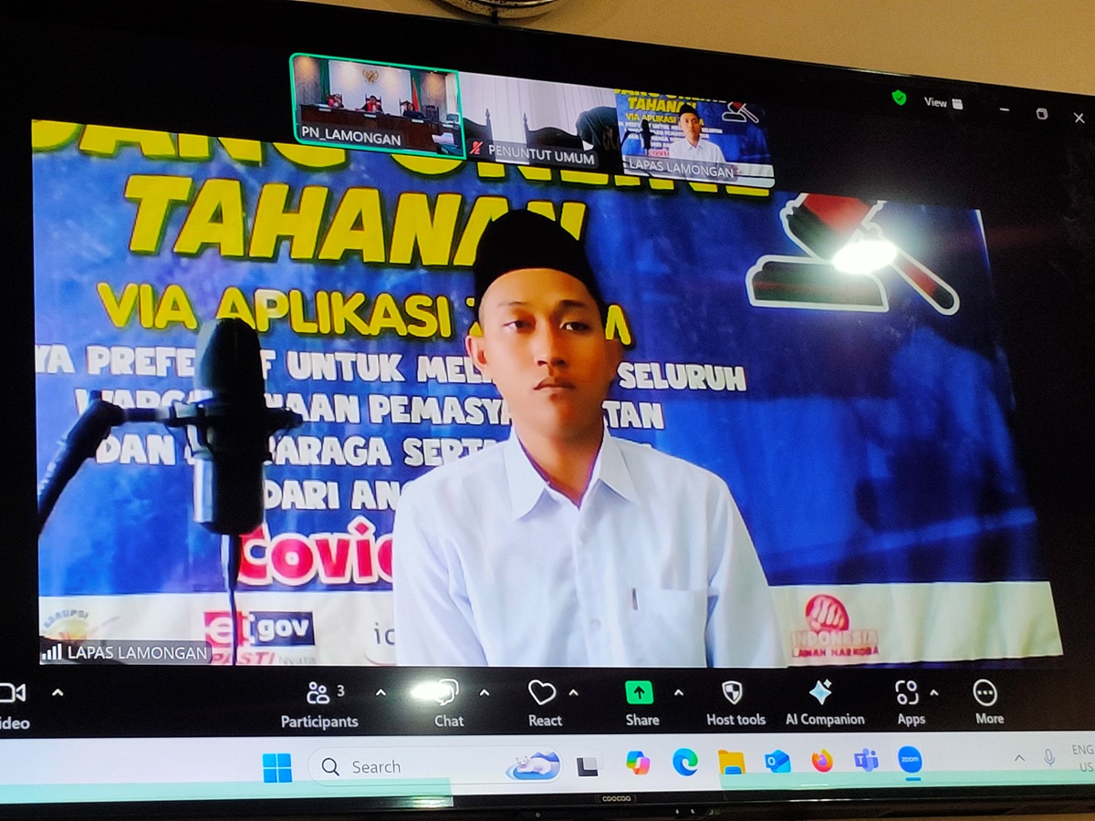 DIVONIS 23 BULAN: Muhammad Arieyanto menjalani sidang putusan kasus perampasan mobil di wilayah Kecamatan Sarirejo. (IST/RDR.LMG)