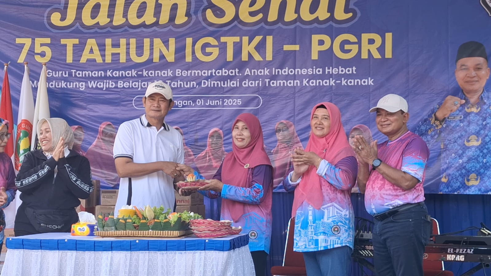 Bupati Yes beserta istri hadir secara langsung dalam acara peringatan HUT IGTKI ke-75 yang diselenggarakan IGTKI Kabupaten Lamongan.