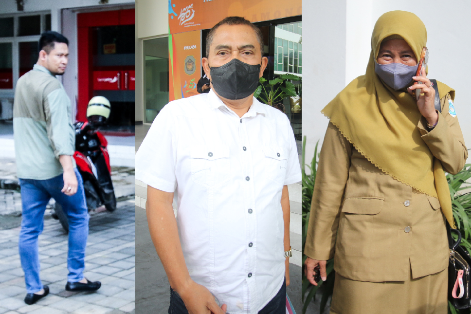 Dari kiri, Ahmad Abidilah, Heri Pranoto, dan Laili Indayati