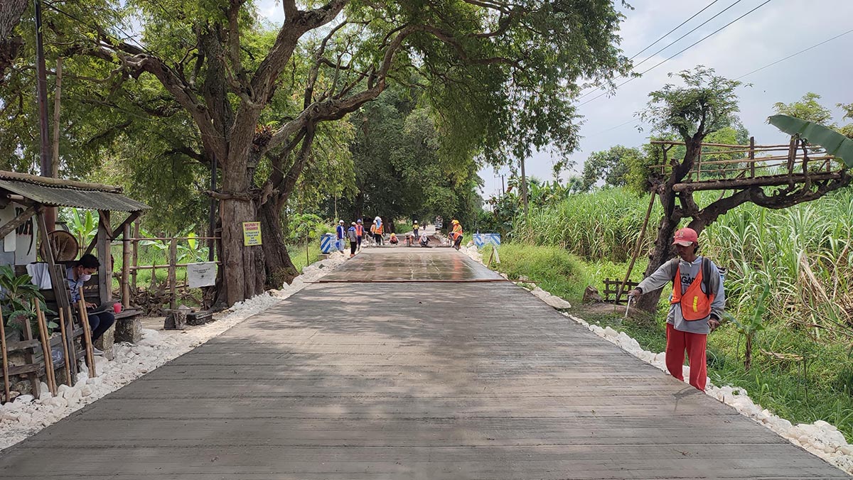 DICOR: Ruas jalan Sukobendu &ndash; Kembangbahu yang mendapatkan proyek perbaikan program Jamula. (IST/RDR.LMG)