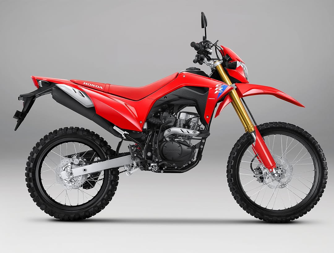 Tampilan terbaru Honda CRF 150L 2025.