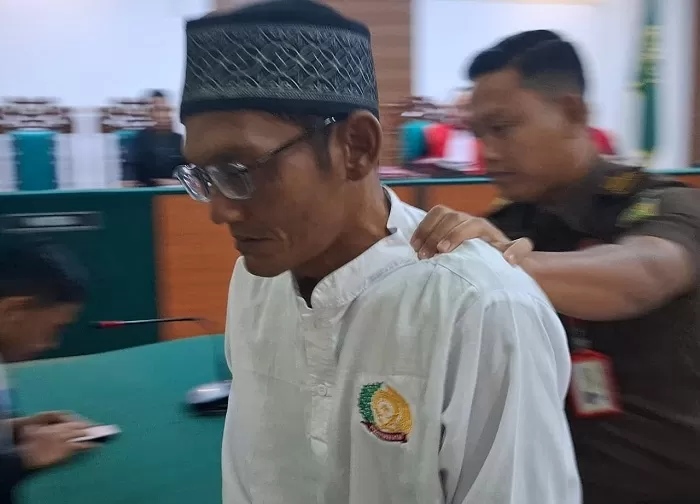 Eko Fitrianto, 38, terdakwa kasus pembunuhan disertai mutilasi di Jombang, divonis seumur hidup. (Dok Radar Jombang)