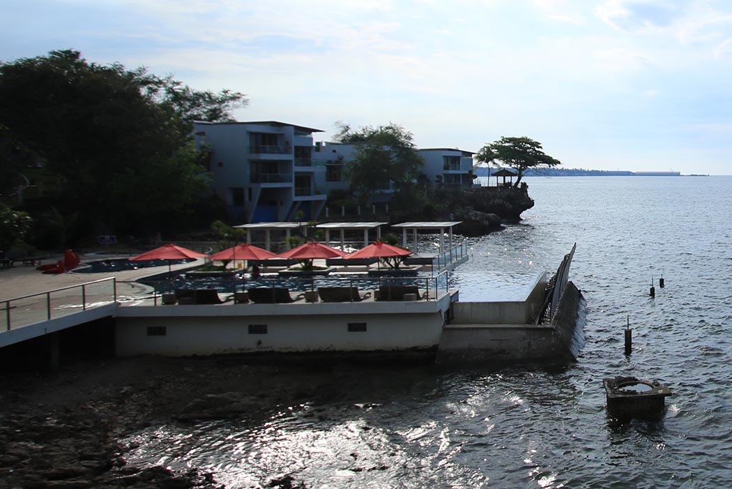 KUNJUNGAN MEMBAIK: Tanjung Kodok Beach Resort yang mengandalkan view pantai wilayah utara Lamongan. (ANJAR DWI PRADIPTA/RDR.LMG)