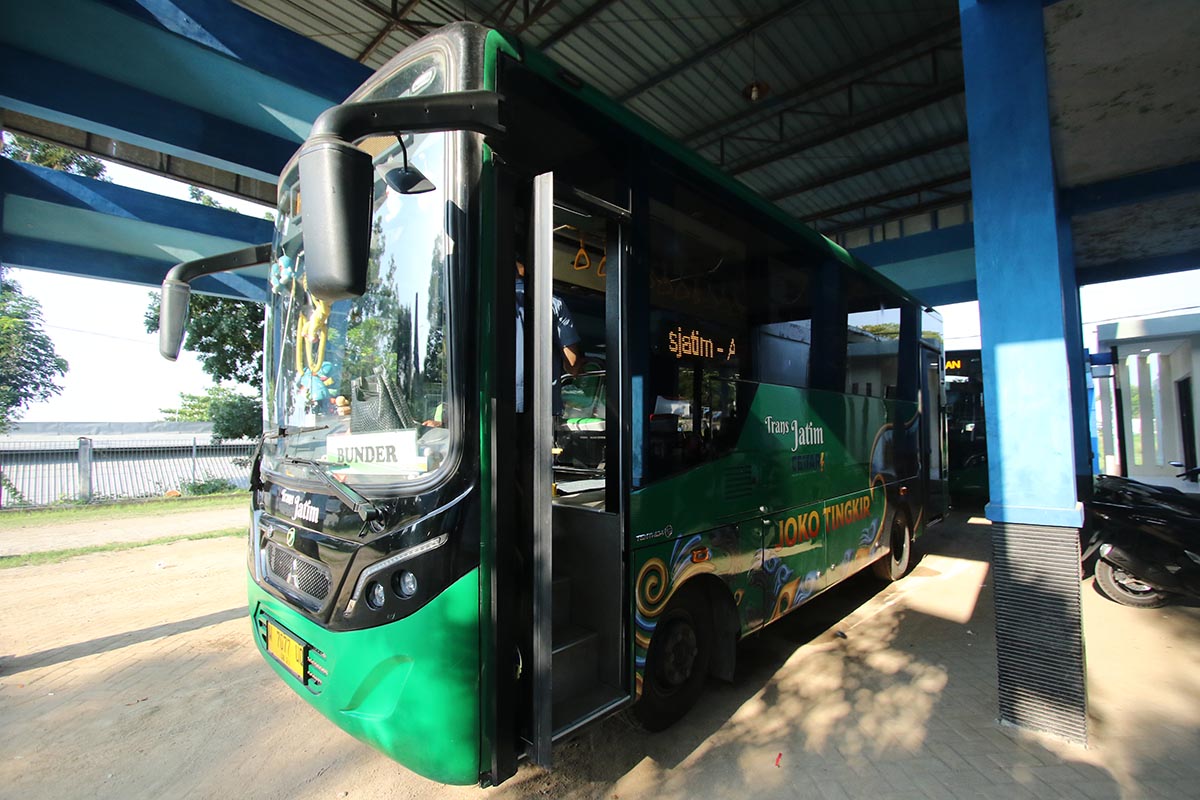 GANTI RUTE: Trans Jatim koridor VII direncanakan dilaunching 7 Oktober. (ANJAR DWI PRADIPTA/RDR.LMG)