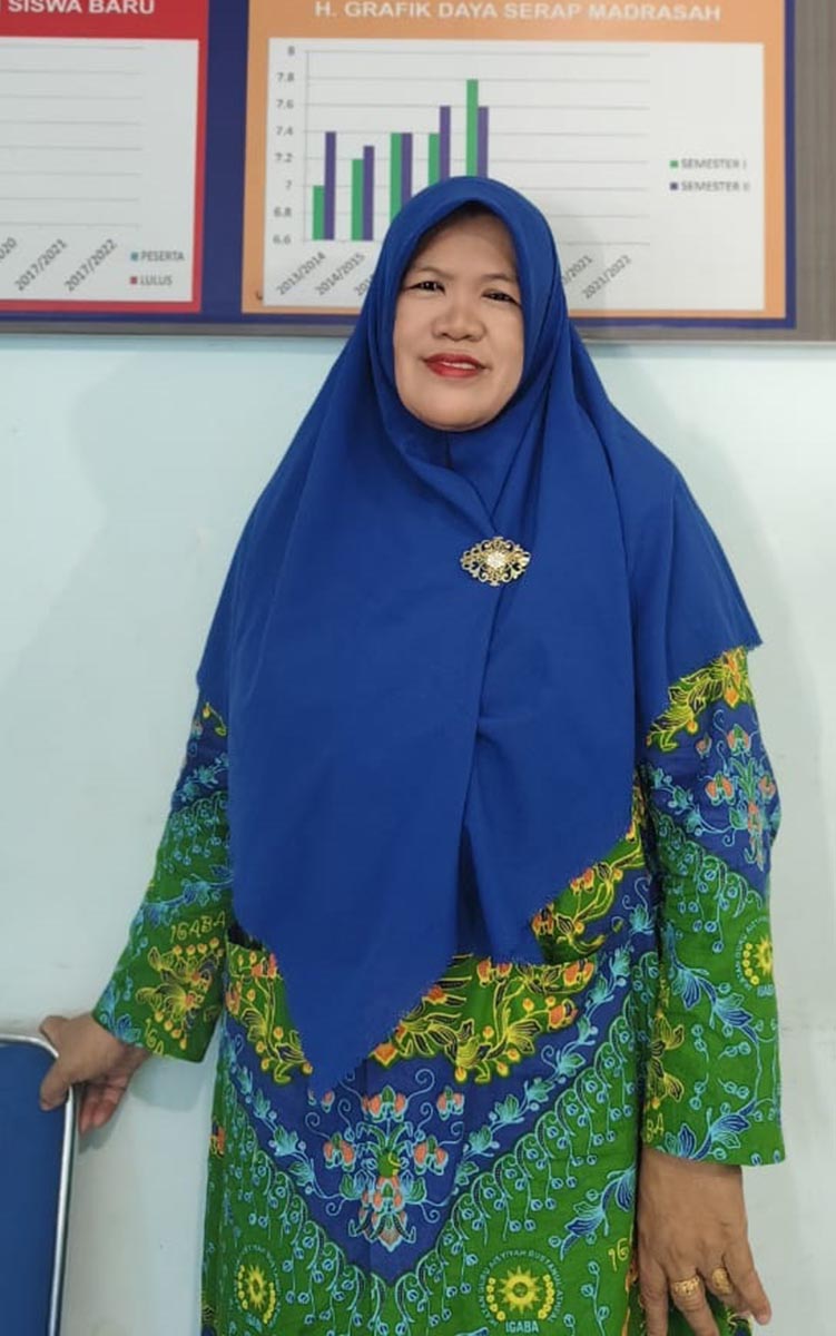 SUKA BACA BUKU: Ketua PD IGABA Lamongan, Ani Mufthiroh, S.Ag., M.Pd.I. (IST/RDR.LMG)