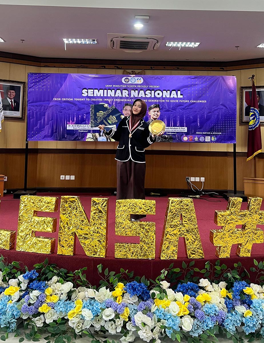 INGIN JADI DOKTER: Deandra Ozora Nonika Belva menciptakan aplikasi untuk pengobatan luka terbuka. (IST/RDR.LMG)