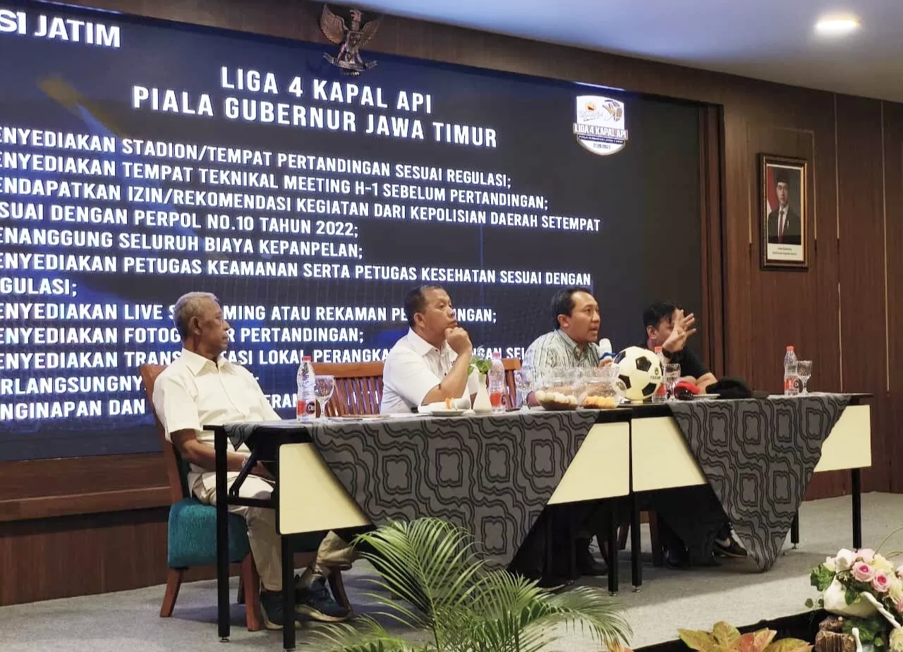 Manajer meeting Liga 4 Piala Gubernur PSSI Jatim. (PSSI)
