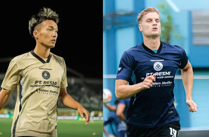 PERFORMA KURANG MAKSIMAL: Bek Persiku asal Siberia Ivan Maric dan gelandang serang asal Jepang Noriki Akada mendapat evaluasi dari tim pelatih.