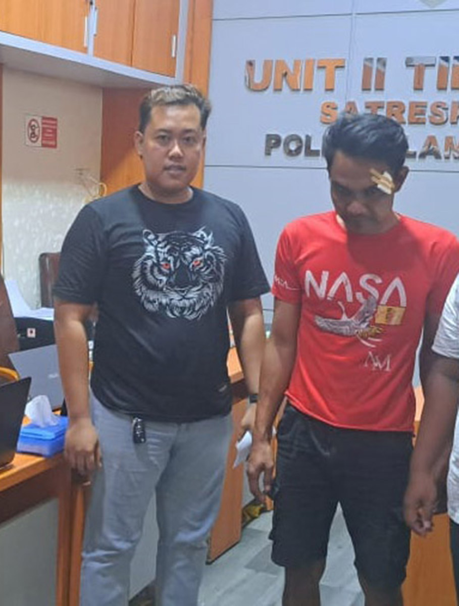 DIAMANKAN: Danu Setiawan yang dilaporkan menganiaya pemilik warung di Desa/Kecamatan Sukodadi. (IST/RDR.LMG)
