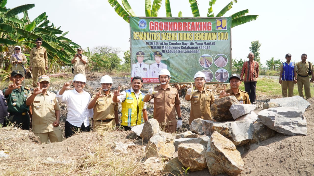 SUKSESKAN : Pembangunan Groundbreaking berada di Desa Jatirenggo Kecamatan Glagah.