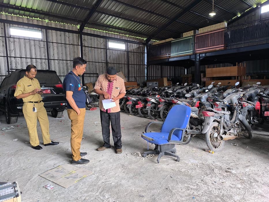 SUDAH LAKU: Motor &ndash; motor aset milik Pemkab Lamongan yang sudah tak digunakan dan dilelang BPKAD secara online. (IST/RDR.LMG)