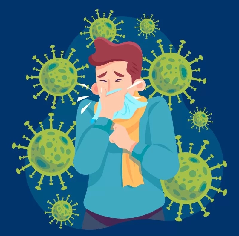 Ilustrasi virus.