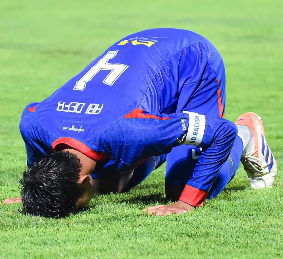 GOL PEMBUKA : Kapten Persika Karanganyar, Abi Defa berhasil mencetak gol pembuka yang membuat Rans Nusantara turun dari posisi puncak Klasemen grup c Liga 3 Nusantara.