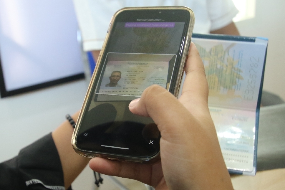 Proses perekaman data Calon Jemaah Haji (CJH).