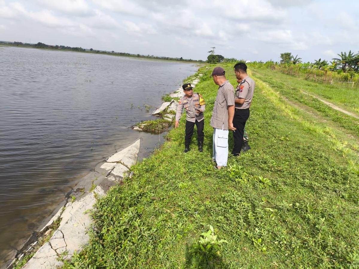 LOKASI KEJADIAN: Waduk Menongo, Kecamatan Sukodadi  yang memakan korban nyawa tiga bocah berusia SD. (POLSEK SUKODADI)