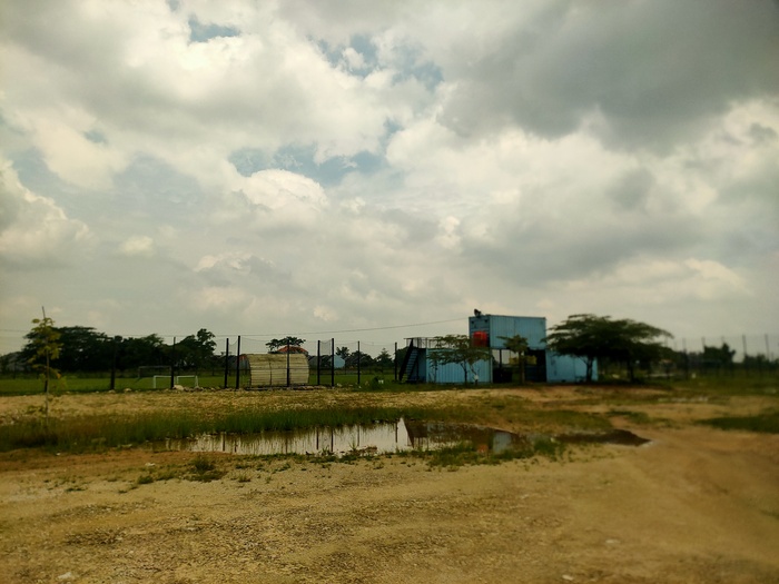 ADA GENANGAN: Training Ground di kawasan Gajahmada disterilkan tiga bulan untuk memulikan kondisi lapangan.   