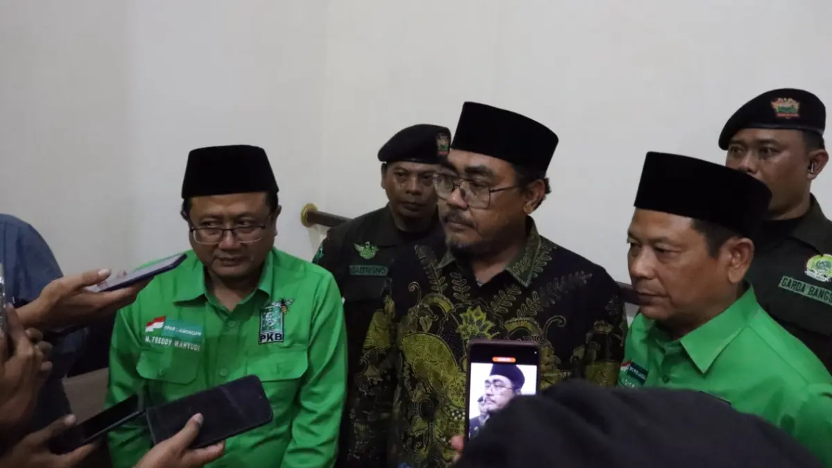 Wakil Ketua DPP PKB Jazilul Fawaid saat menghadiri Muscab DPC PKB Lamongan. (ASIP ALAFI/RADAR LAMONGAN)