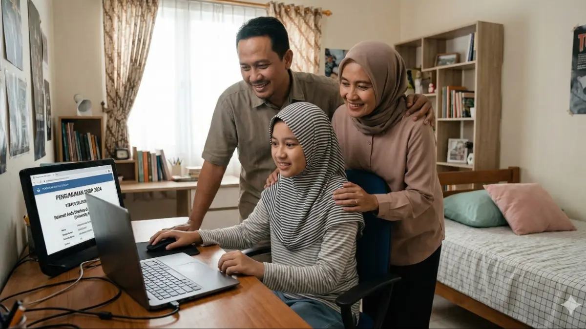 Hasil SNBP dapat diakses melalui portal resmi SNPMB pada tautan pengumuman.snpmb.id. (Gemini AI/RADAR LAMONGAN)