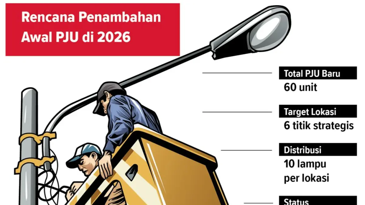Grafis PJU. (Ainur Ochiem/Radar Lamongan) 