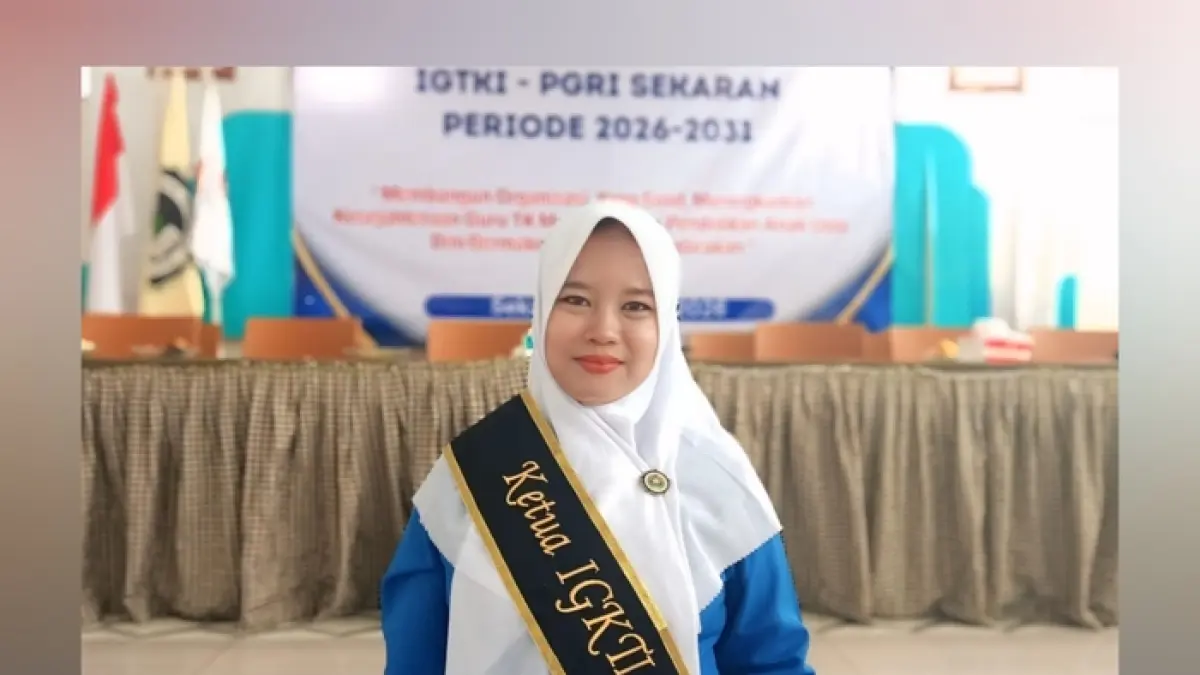 Nur Asmaiyah, S.Pd, M.Pd ketua IGTKI Sekarang terpilih. (Istimewa/Radar Lamongan) 