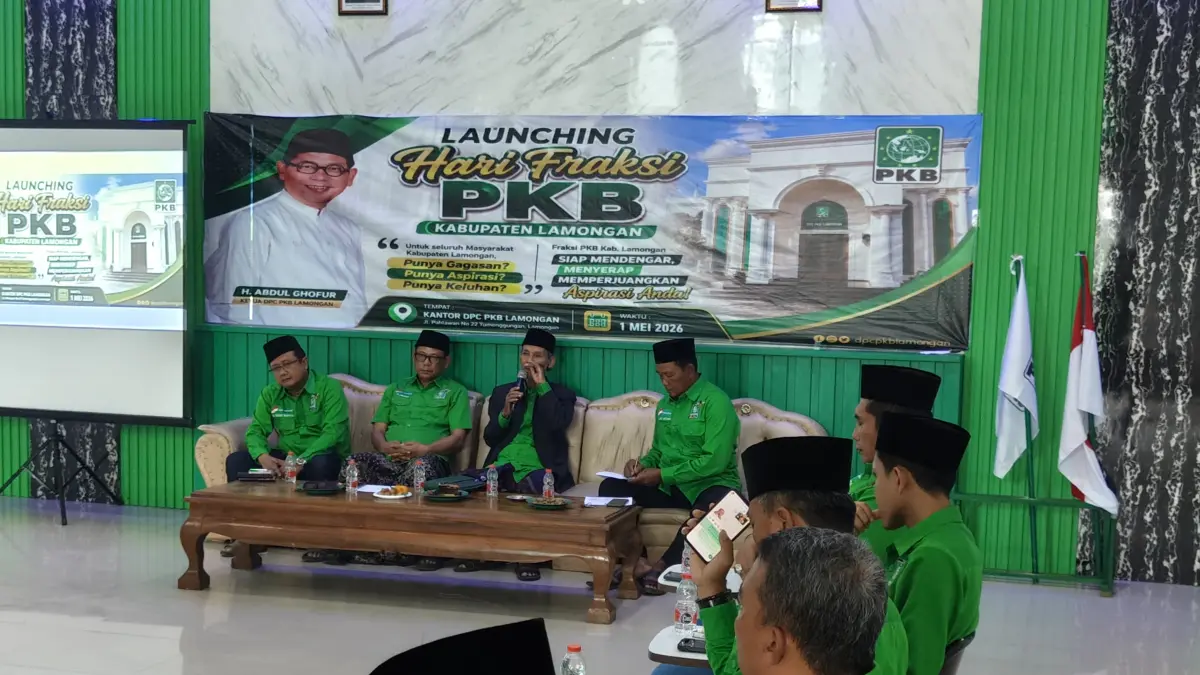 DPC PKB Lamongan melaunching Hari Fraksi, sebagai wadah menyerap aspirasi masyarakat. (ISTIMEWA/RADAR LAMONGAN)
