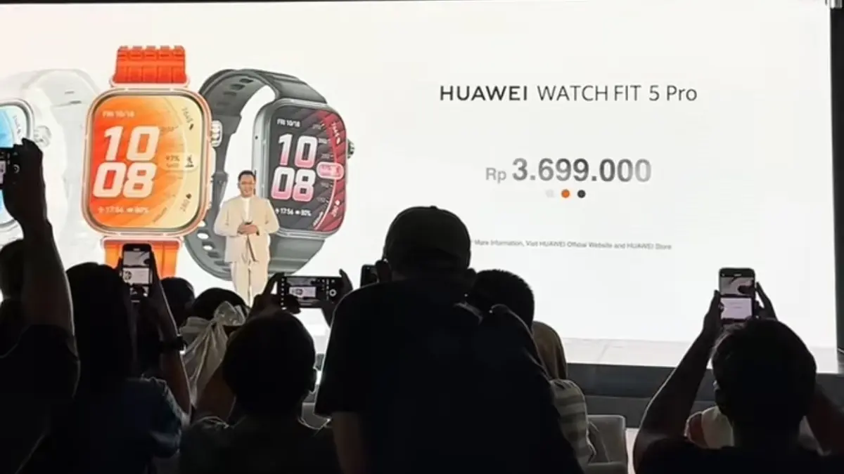 Launching weareble Huawei Watch Fit 5 Pro di Indonesia. (ISTIMEWA/RADAR LAMONGAN)