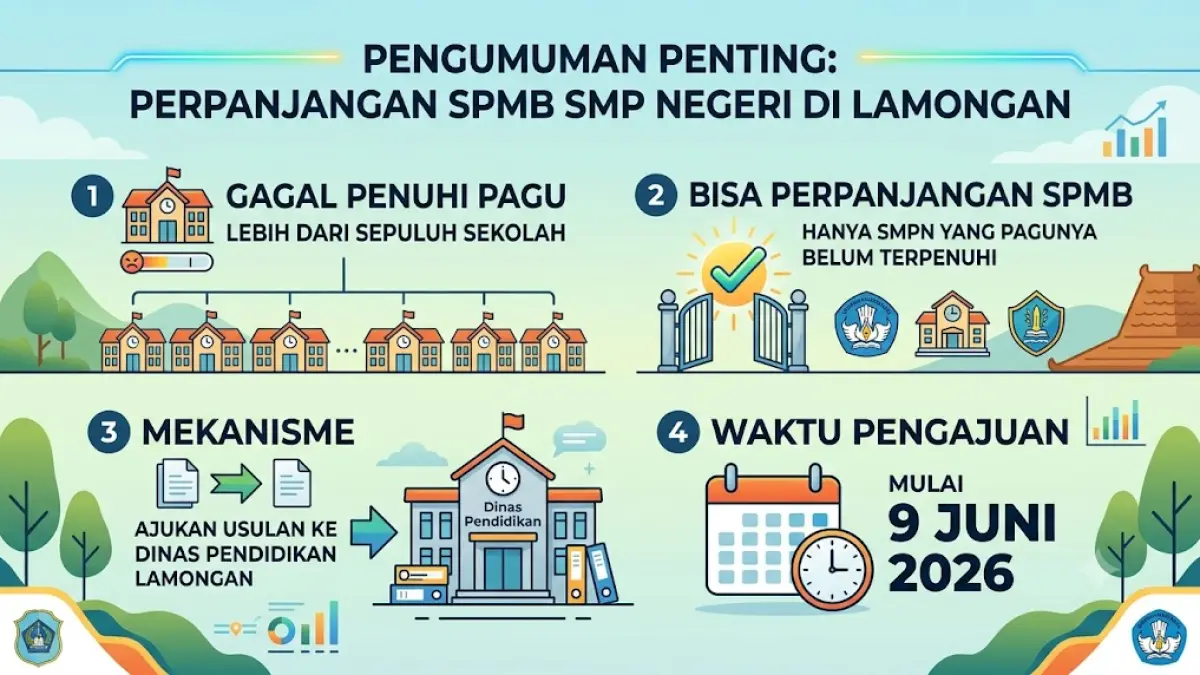 Lebih dari 10 sekolah gagal penuhi pagu, bisa perpanjang SPMB. (Google Gemini) 