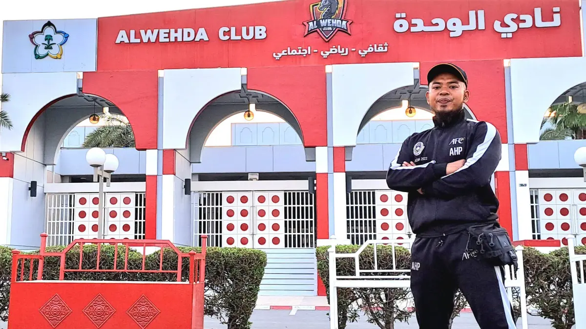 KINI GABUNG PSIS: Agam Haris ketika masih di Arab. (IST/RDR.LMG)