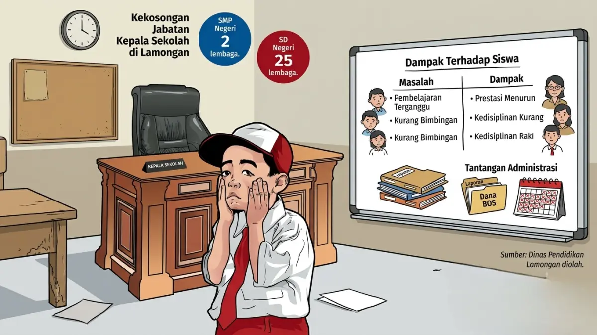 Sebanyak 27 jabatan kepala SDN dan SMPN di Lamongan belum terisi. (AINUR OCHIEM/RADAR LAMONGAN)