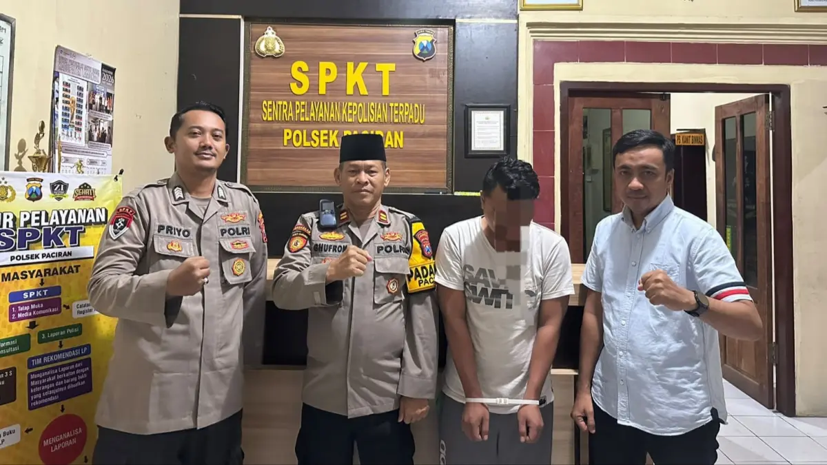 DIBORGOL: M Khoirul Rozikin menjadi tersangka kasus pencurian di rumah majikannya.&nbsp;(Istimewa/Radar Lamongan) 