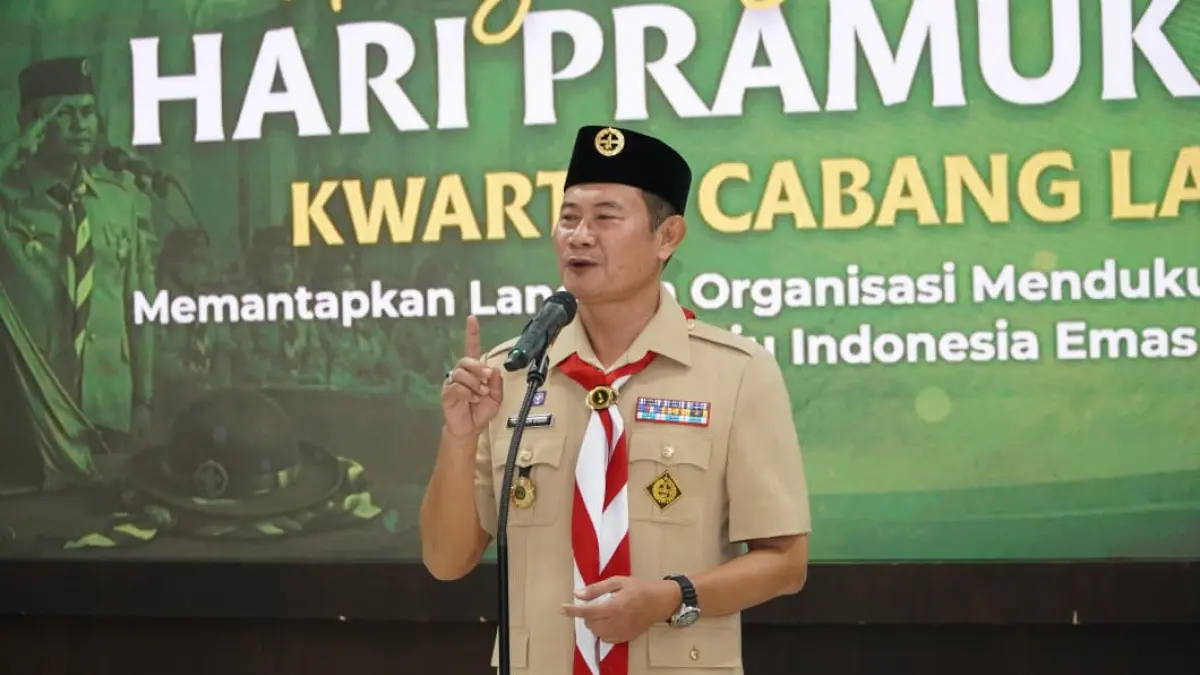 PRAMUKA ITU KEREN: Ketua Majelis Pembimbing Cabang Lamongan, Yuhronur Efendi. (IST/RDR.LMG).