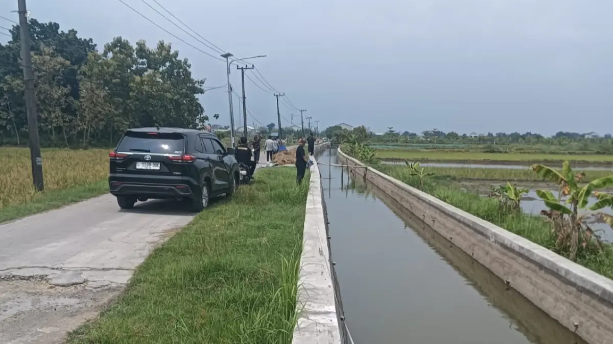 GENJOT NORMALISASI: Salah satu jaringan irigasi yang masih ada ketersediaan airnya. Normalisasi diperlukan agar para petani tidak kesulitan mendapatkan air.&nbsp;(Istimewa/Radar Lamongan) 