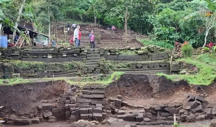 JADI PRIORITAS: Proses ekskavasi tahap IV di Situs Selokelir, Trawas, Mojokerto, tahun 2022 lalu.
