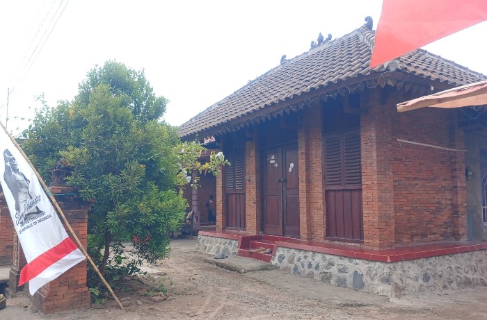 DILESTARIKAN: Rumah bergaya khas Majapahit dian Desa Bejijong, Kecamatan Trowulan, Kabupaten Mojokerto.