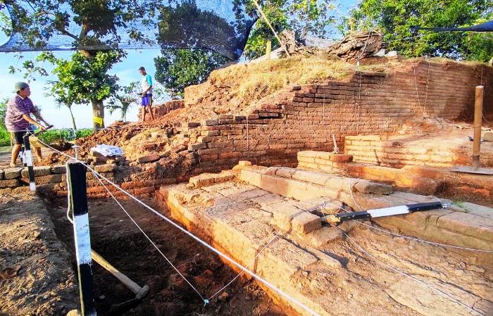RUMAH BANGSAWAN: Proses ekskavasi Situs Watesumpak, di Desa Watesumpak, Kecamatan Trowulan, Kabupaten Mojokeeto tahun 2022 lalu.